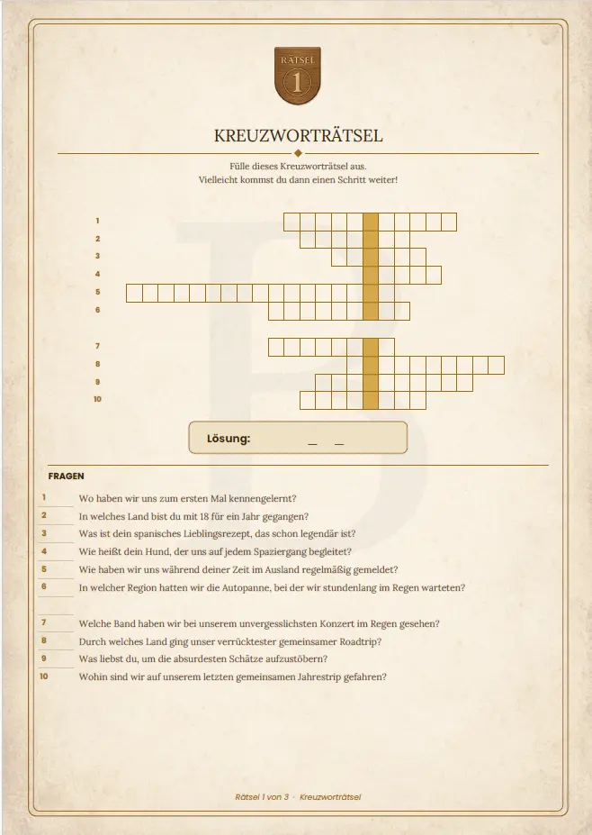 Kreuzworträtsel Vorschau